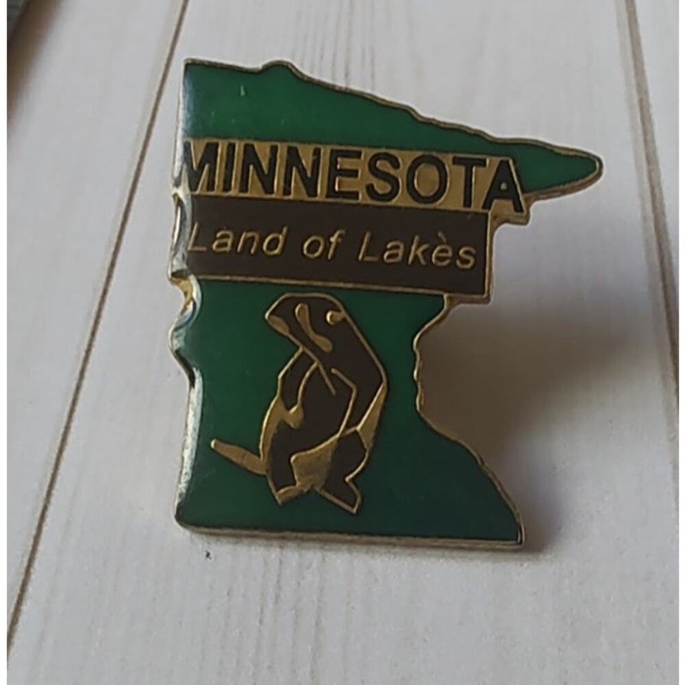 Minnesota Land of Lakes State Pin for a Hat, Lapel, Lanyard, Jacket or Backpack